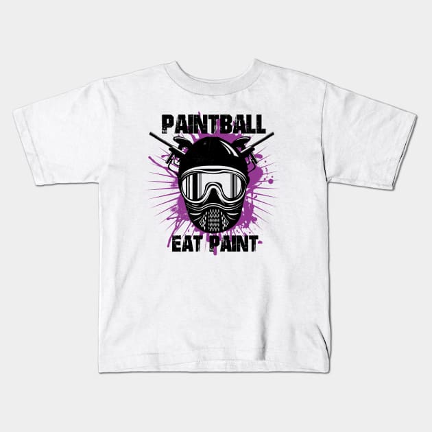 Paintball - Eat Paint Kids T-Shirt by shirtonaut